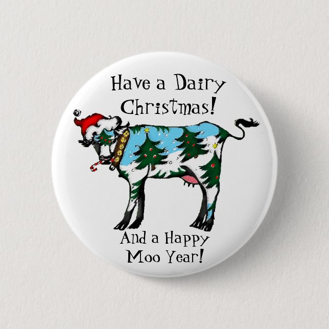 Dairy Christmas Button (Front)