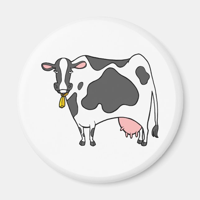 Dairy Cow Cartoon Magnet (Front)