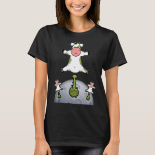 Dairy Cow Far  Cow Farting Over the Moon 1 T-Shirt