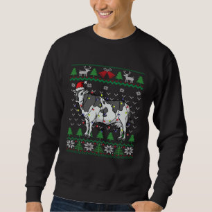 Dairy Cow Santa Claus Dairy Farmers Christmas Cow Sweatshirt