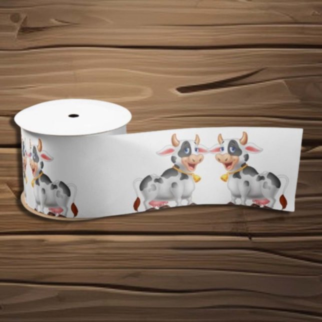 Dairy Cow Satin Ribbon (Creator Uploaded)