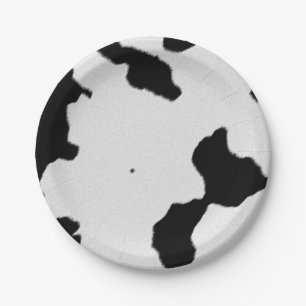 Dairy Cow Skin Paper Plate