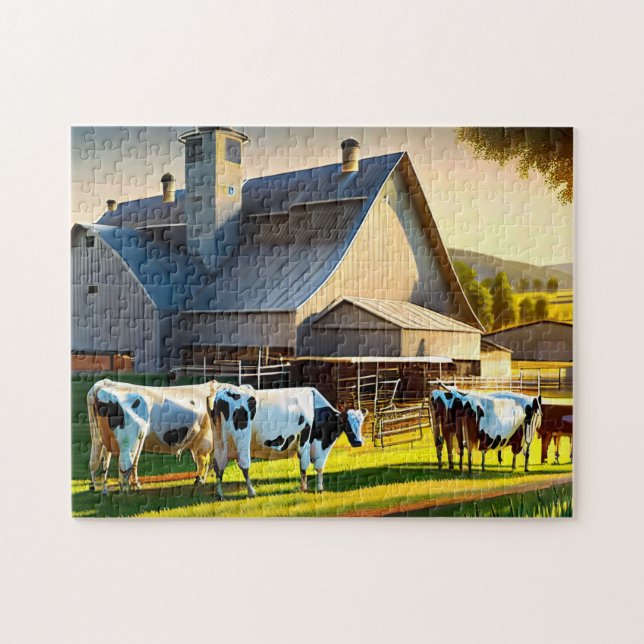 Dairy Cows Photo Puzzles Internet Jigsaw Puzzles (Horizontal)