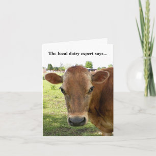 Dairy Expert Greeting card