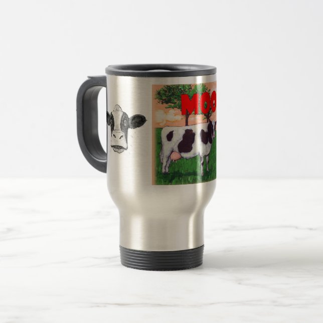 Dairy Farmer Coffee Travel Mug (Front Left)