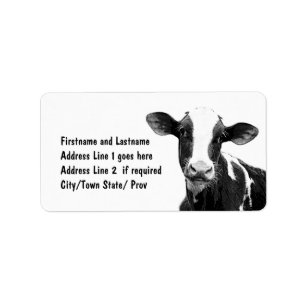 Dairy Farmer Customised Cow Label