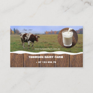 Dairy Farms, cattle, agriculture,  Business Card