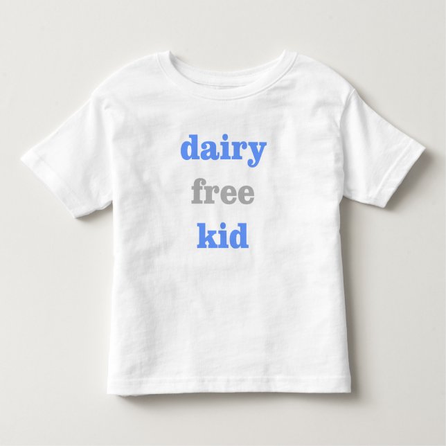 Dairy Free Kid in Baby Blue Toddler T-Shirt (Front)