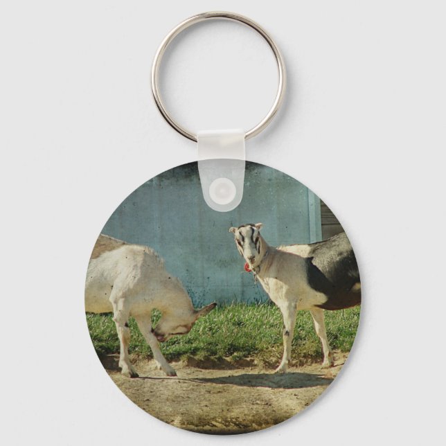 Dairy Goats Key Ring (Front)