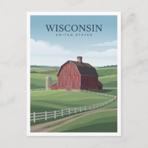 Dairyland Farm Country Monroe Wisconsin Postcard