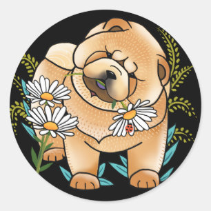 DAISEE MAE chow puppy stickers