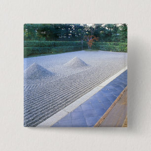 Daisen-in Temple Garden, Daitokuji, Kyoto, Japan 15 Cm Square Badge