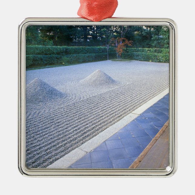 Daisen-in Temple Garden, Daitokuji, Kyoto, Japan Metal Ornament (Front)