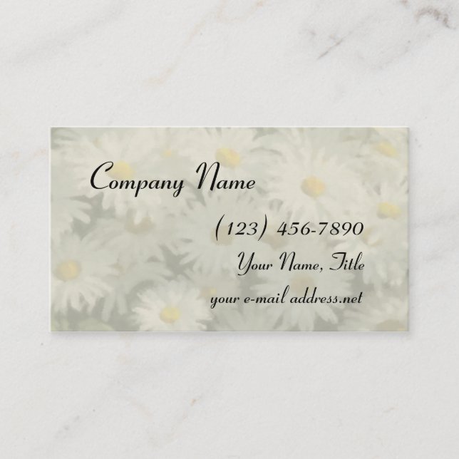 Daisies 2 business card (Front)