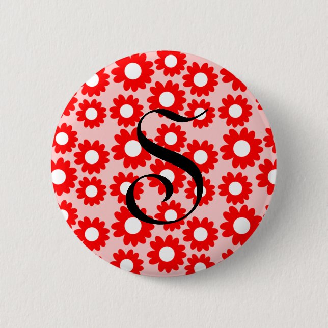 Daisies 6 Cm Round Badge (Front)
