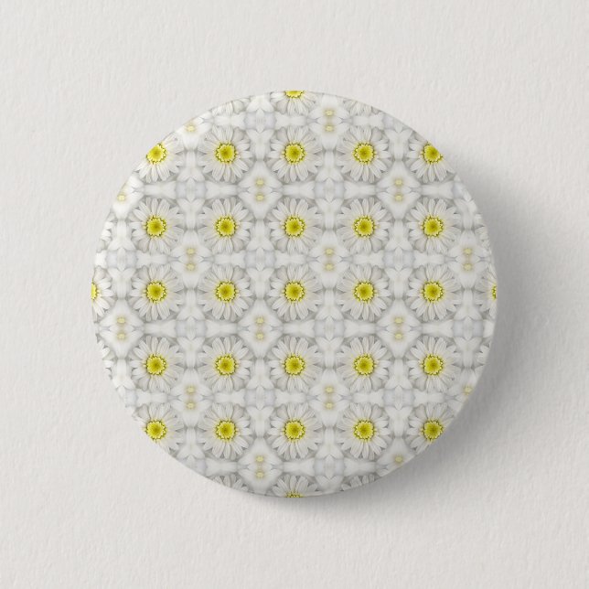 Daisies 6 Cm Round Badge (Front)