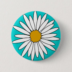 Daisies 6 Cm Round Badge