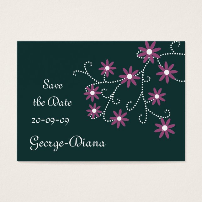 Daisies Affordable Save the Date Cards (Front)