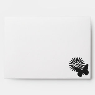 Daisies and Butterflies in Black Envelopes