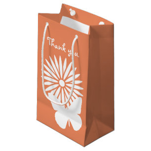 Daisies and Butterflies in Coral Gift Bag
