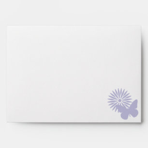 Daisies and Butterflies in Lavender Envelopes