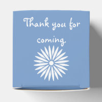 Daisies and Butterflies in Periwinkle Favour Box