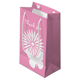 Daisies and Butterflies in Petal Pink Gift Bag