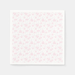 Daisies and Dots - Pastel Pink, Yellow and Purple Napkin