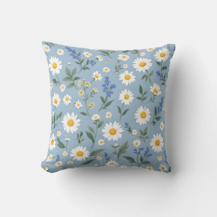 Daisies and Dreams: A Whimsical Floral Pattern Cushion