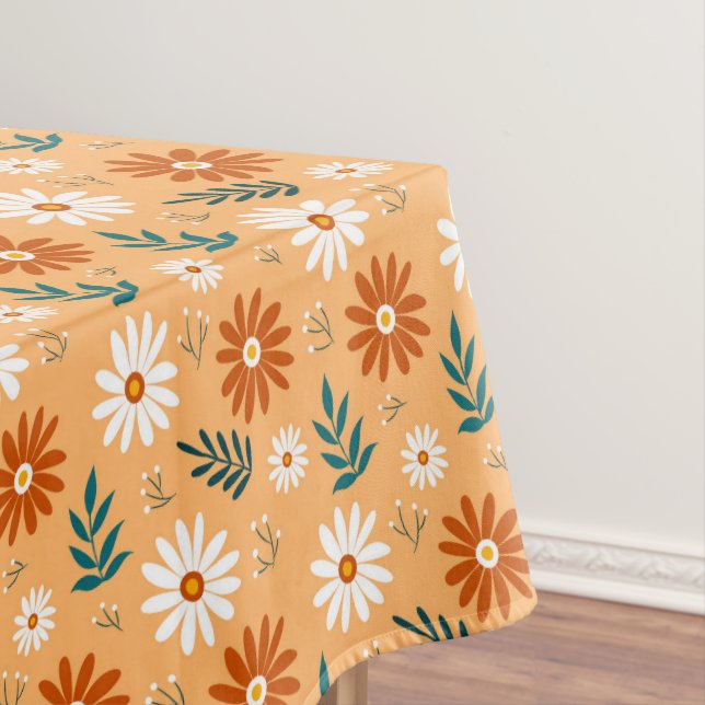 Daisies and Foliage Tablecloth (In Situ)
