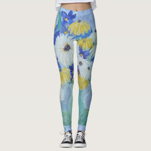 Daisies and Iris Leggings