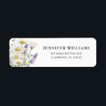 Daisies and Lavender Flowers Return Address Labels<br><div class="desc">Gorgeous watercolor custom return address labels for gardeners that love daisy and lavender flowers. The elegant watercolor graphic features daisies, lavender and greenery. Customise the name template, street address, city, state, and zip code to your specifications. These address label mailing accessories are great for letting people know you have moved...</div>