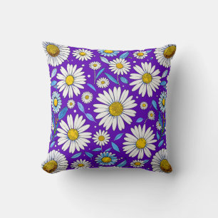 Daisies and Leaves Cushion