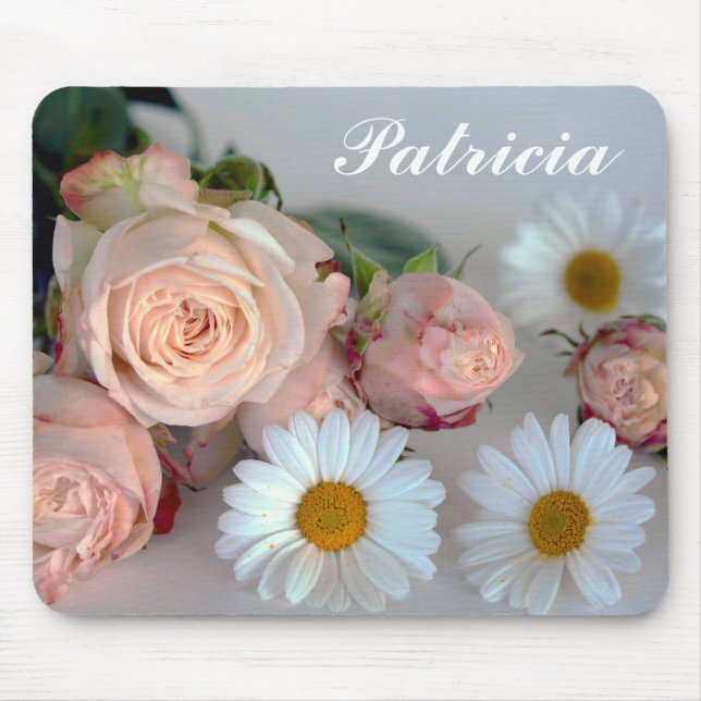 Daisies and Roses Mouse Pad (Front)