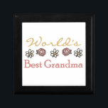 Daisies and Roses World's Best Grandma Gifts Gift Box<br><div class="desc">World's Best Grandma keepsake boxes,  ornaments,  tiles,  teapots,  mugs,  mousepads,  cards,  stickers,  tote bags,  and other grandma items that make great gifts for the world's best grandma!</div>