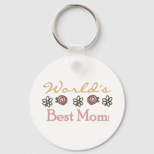 Daisies and Roses World's Best Mum Key Ring