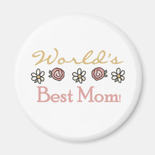 Daisies and Roses World's Best Mum Magnet