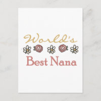 Daisies and Roses World's Best Nana Tshirts