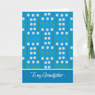 Daisies April Birthday Card for Grandfather