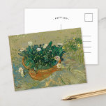 Daisies, Arles | Vincent van Gogh Postcard<br><div class="desc">Daisies, Arles (1888) by Vincent van Gogh is a charming still life featuring a simple arrangement of daisies in a vessel. Painted during Van Gogh's time in Arles, the artwork showcases his signature bold brushstrokes and vibrant palette, emphasizing the natural beauty of the flowers. The lively composition captures the artist’s...</div>