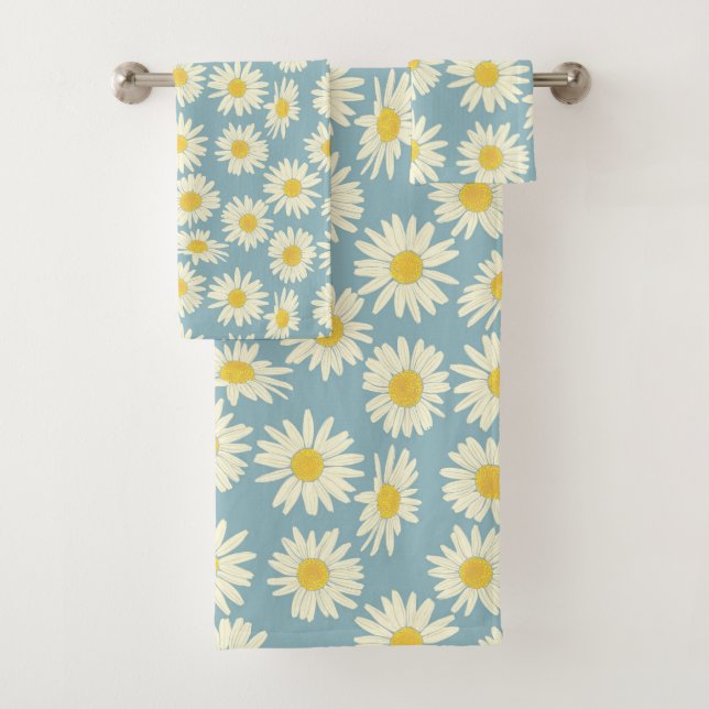 Daisies Bath Towel Set (Insitu)