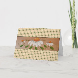 Daisies Birthday Card (Large Print)