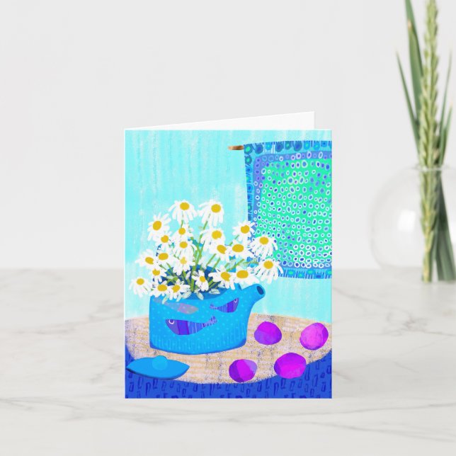 Daisies BLANK Greeting Card (Front)