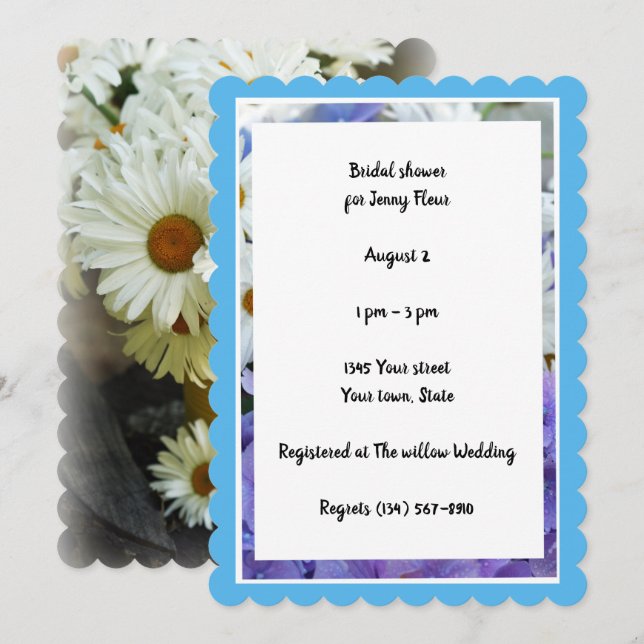 Daisies Bridal Shower Summer Invitation (Front/Back)