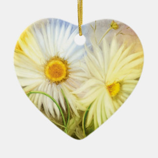 Daisies Ceramic Ornament