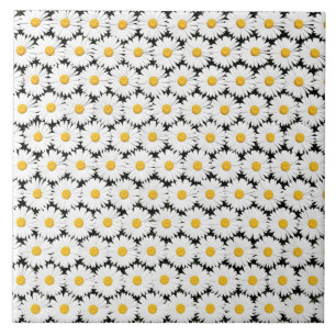 Daisies Ceramic Tile