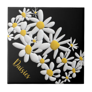 DAISIES CERAMIC TILE