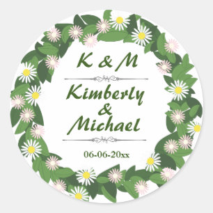 Daisies Classic Round Sticker