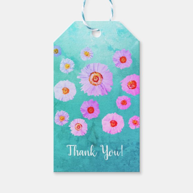 Daisies Custom Gift Tag (Front)