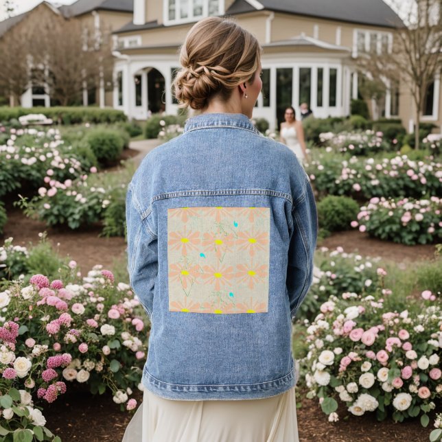  Daisies denim jacket (Wedding Back)